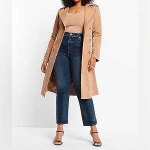 NEW Express Straight Ankle High Rise Jeans 12 Short